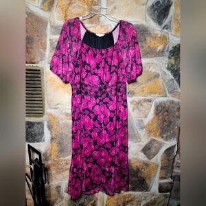 Terra& sky floral dress